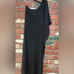 VICI medium maxi dress in black one shoulder